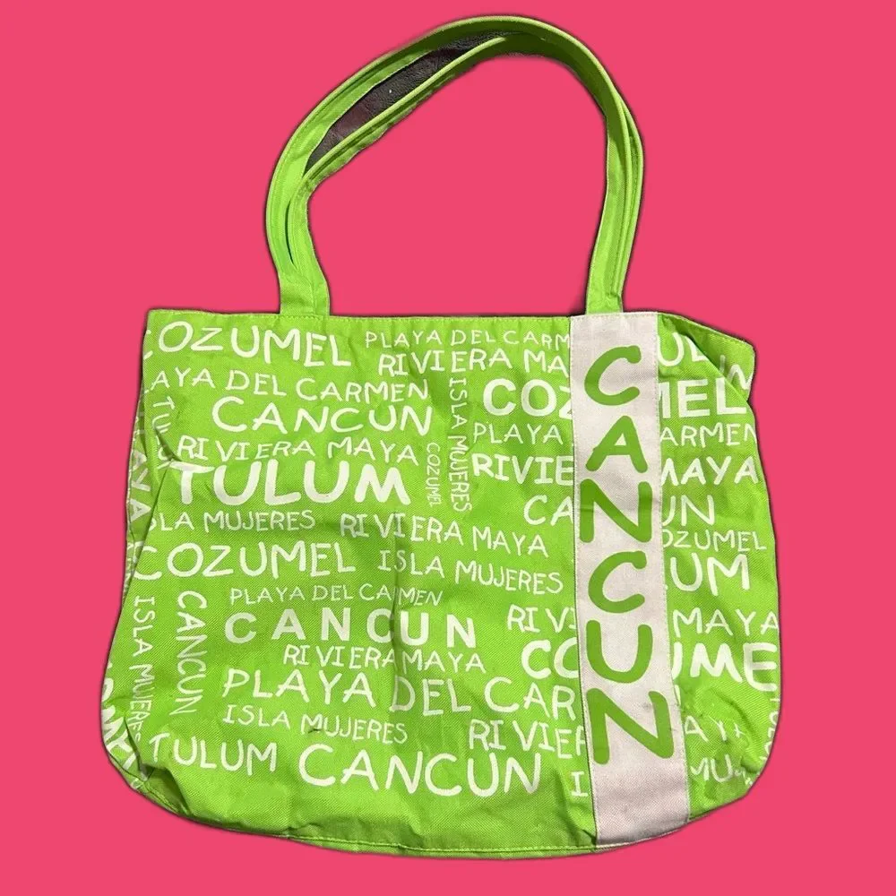 Green Mexico Cancun Tote Bag